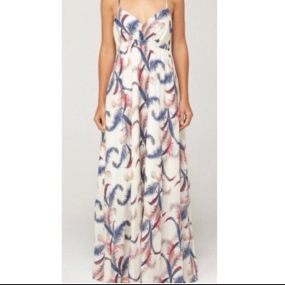 Quicksilver Tropical Feather Print Maxi Dress - Picture 1 of 15